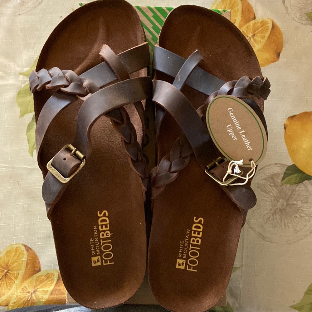 NEW Women’s White Mountain Harrington Footbed Sandals